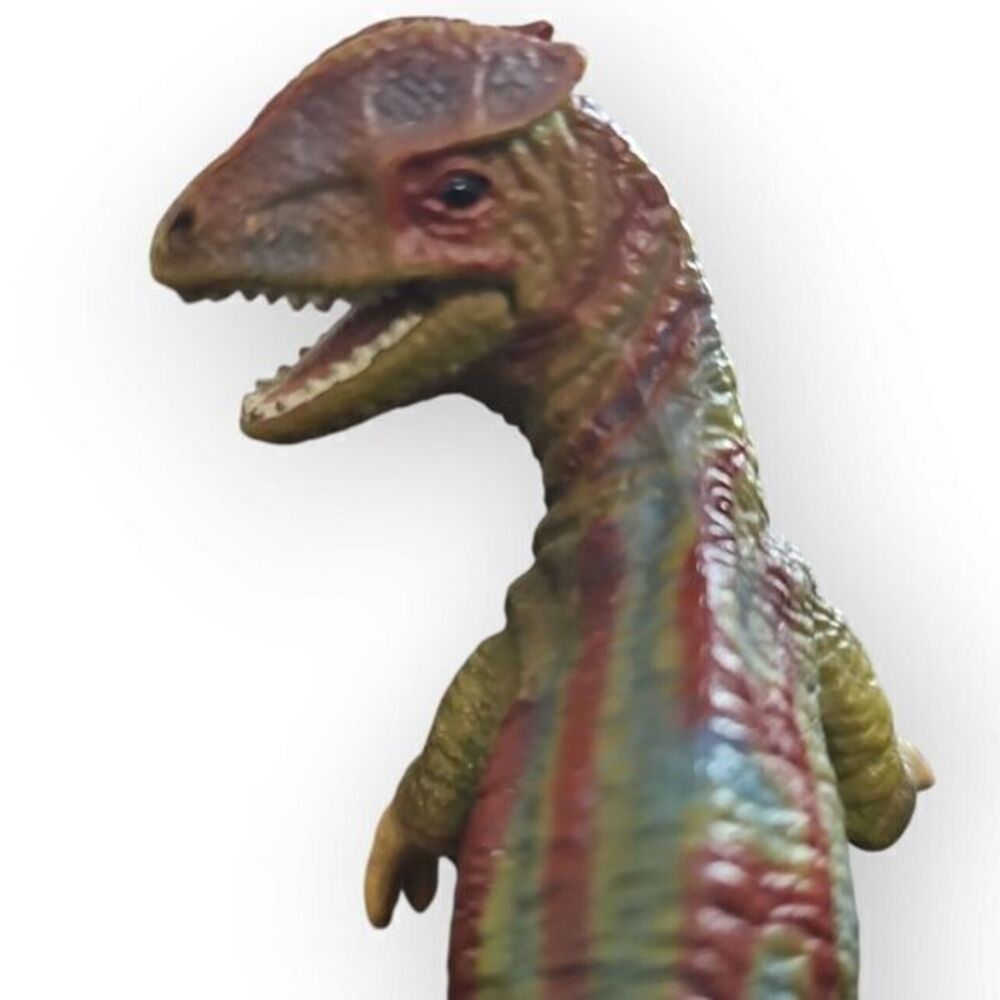 2003 Schleich Dilophosaurus Dinosaur Toy Collectible D-73527 6" Long 3 1/2" Tall